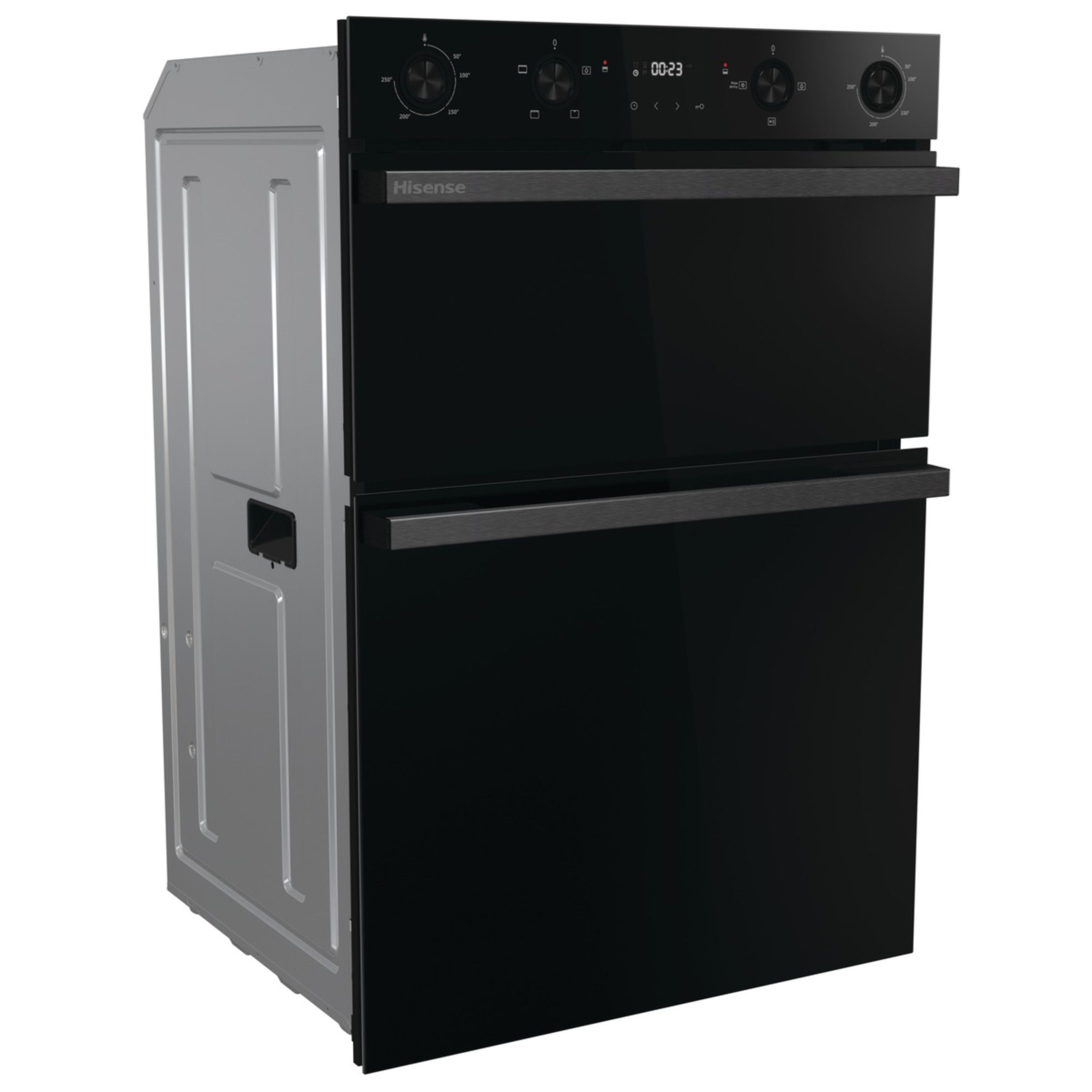 Hisense Hi6 BID914221ADBG Built-in Double Multi-function Electric Oven - Mirrored jet black