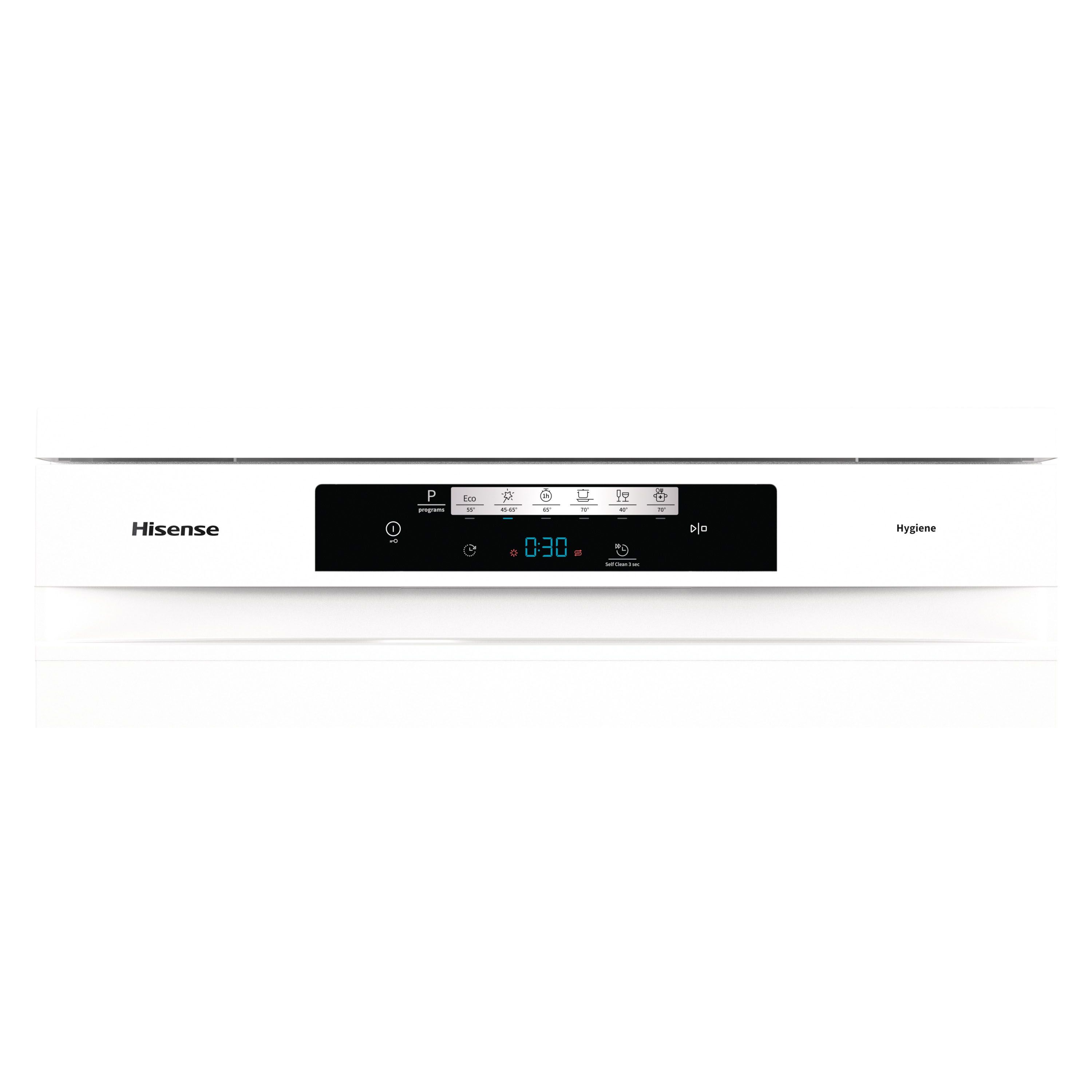 Hisense HS643D60WUK_WH Freestanding Full size Dishwasher - White 