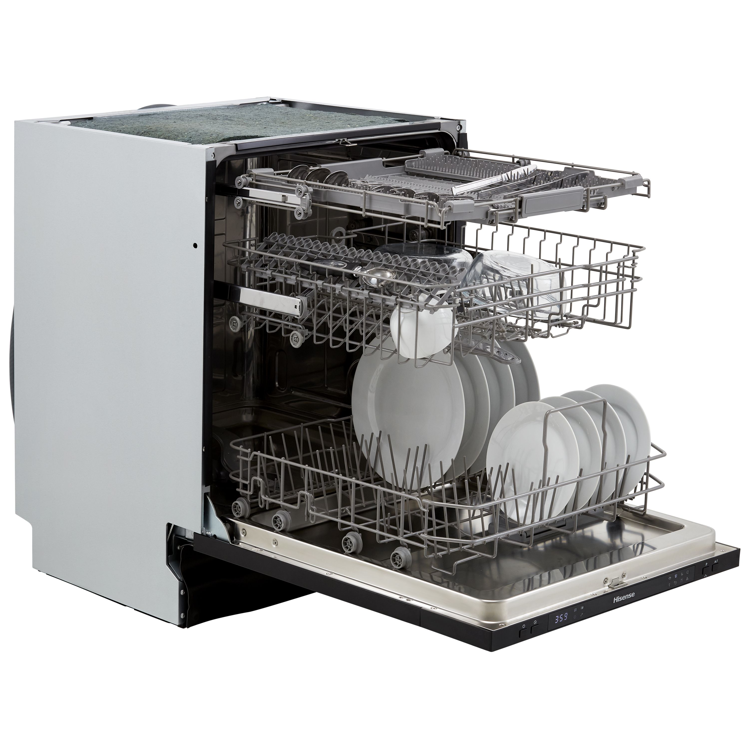 Hisense HV603D40UK Integrated Full size Dishwasher - Black