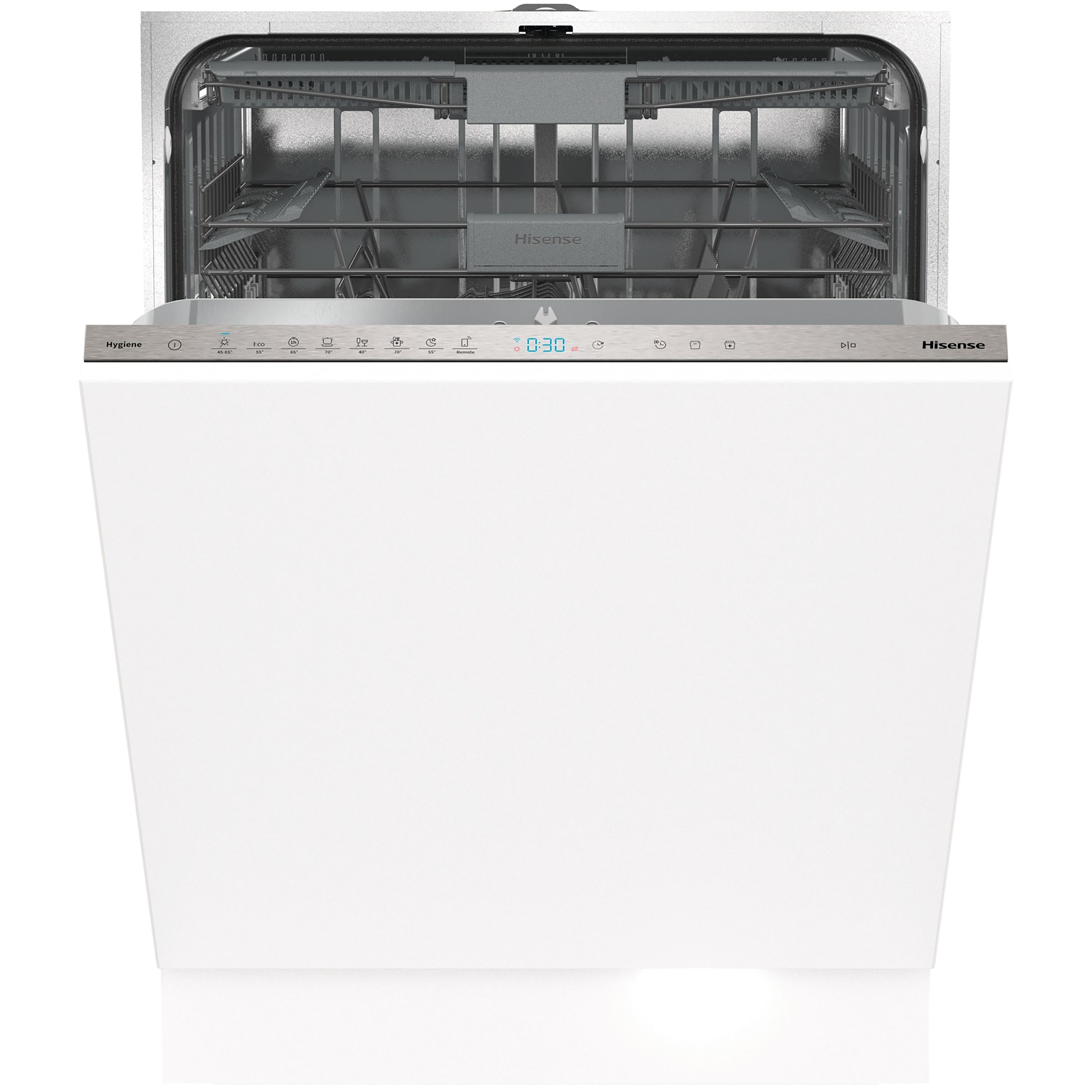 Hisense HV673C60UK_BK Integrated Full size Dishwasher Stainless steel