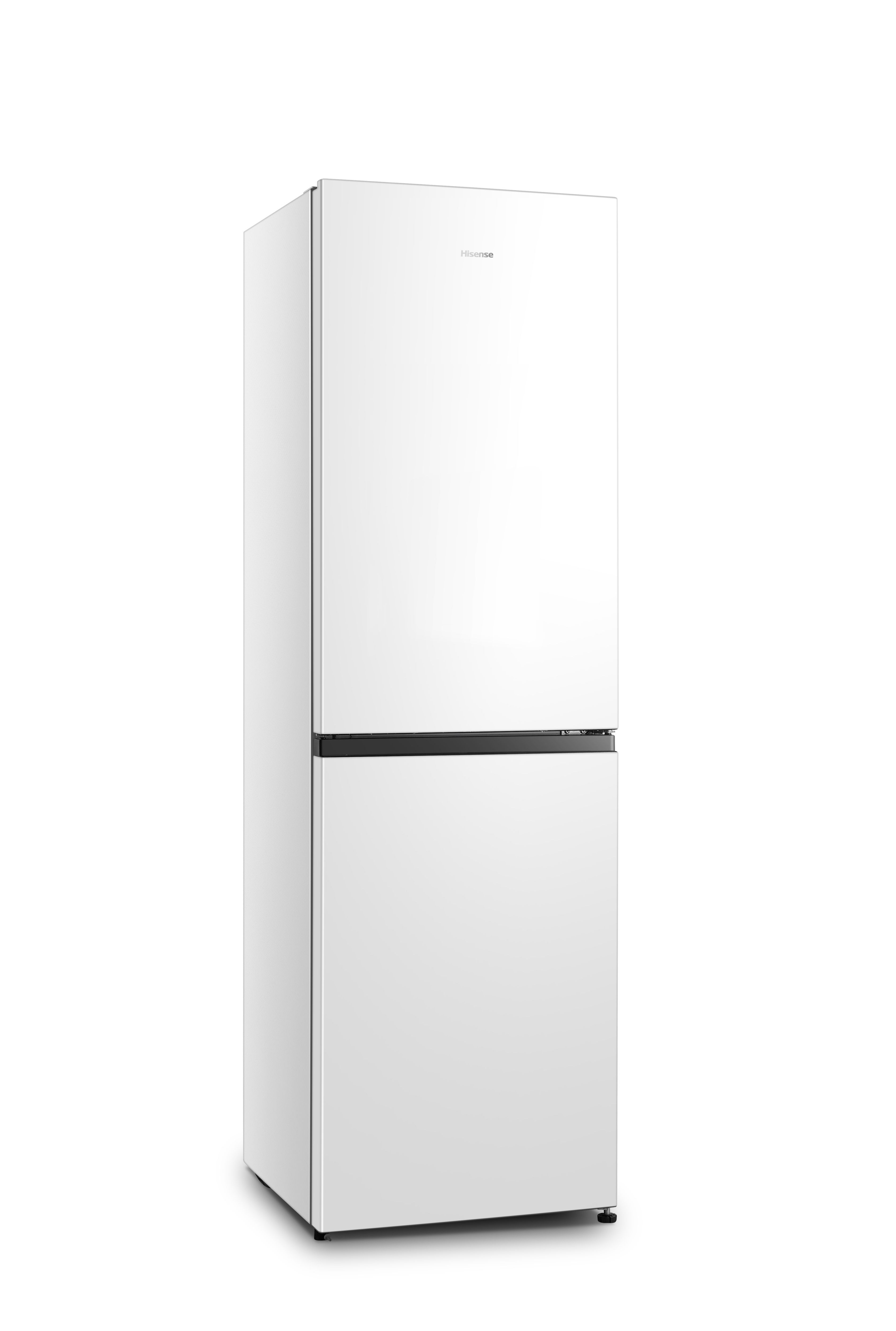 Hisense RB327N4AWD 50:50 Classic Freestanding Frost free Fridge freezer - Gloss silver effect