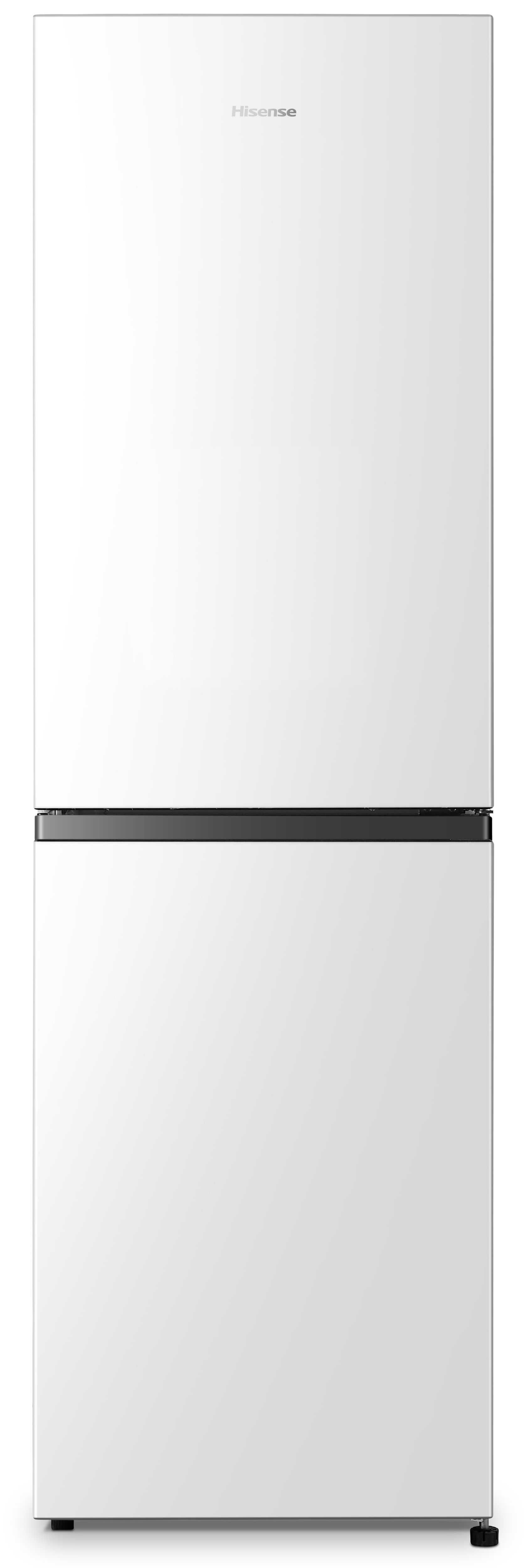 Hisense RB327N4AWD 50:50 Classic Freestanding Frost free Fridge freezer - Gloss silver effect