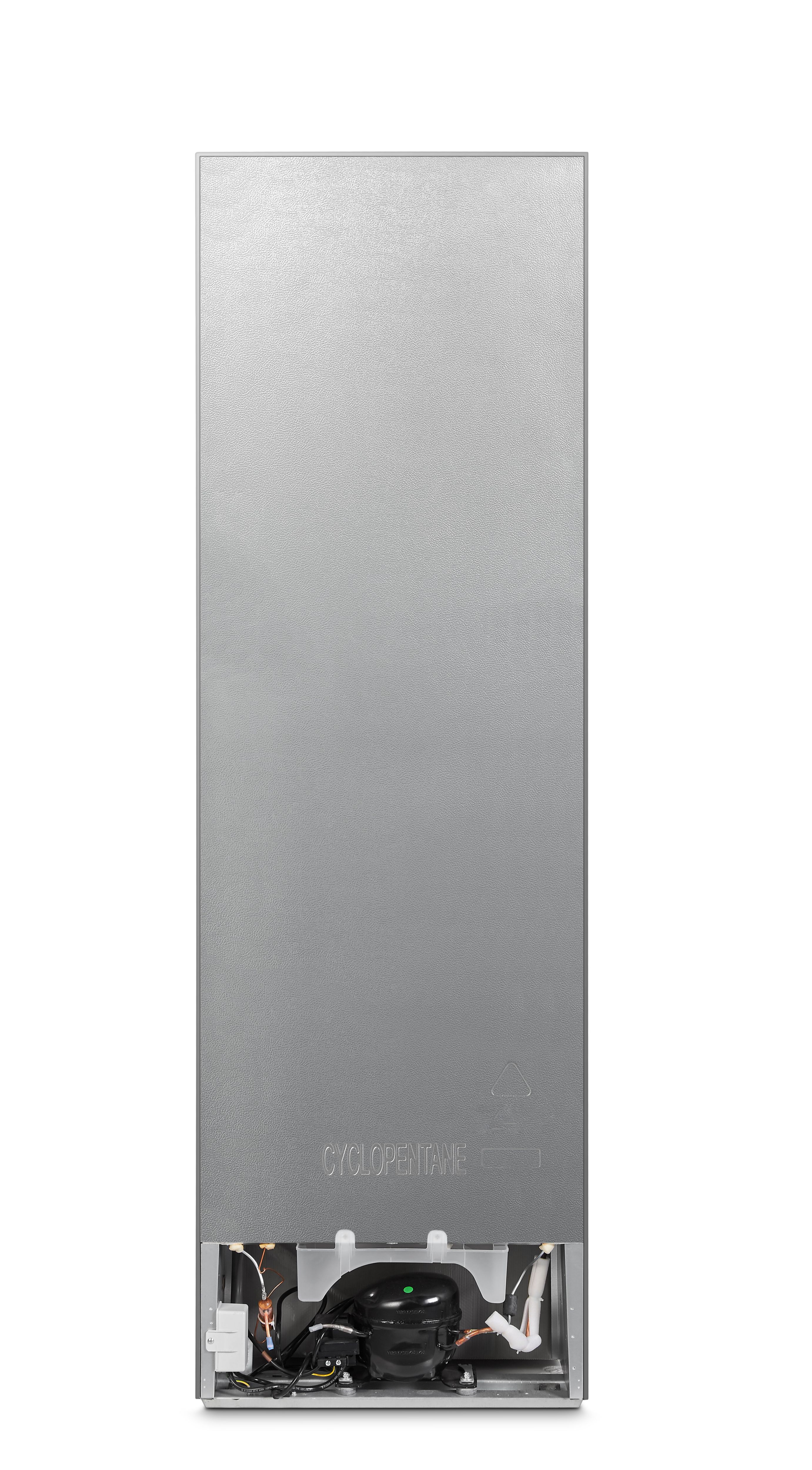 Hisense RB327N4AWD 50:50 Classic Freestanding Frost free Fridge freezer - Gloss silver effect