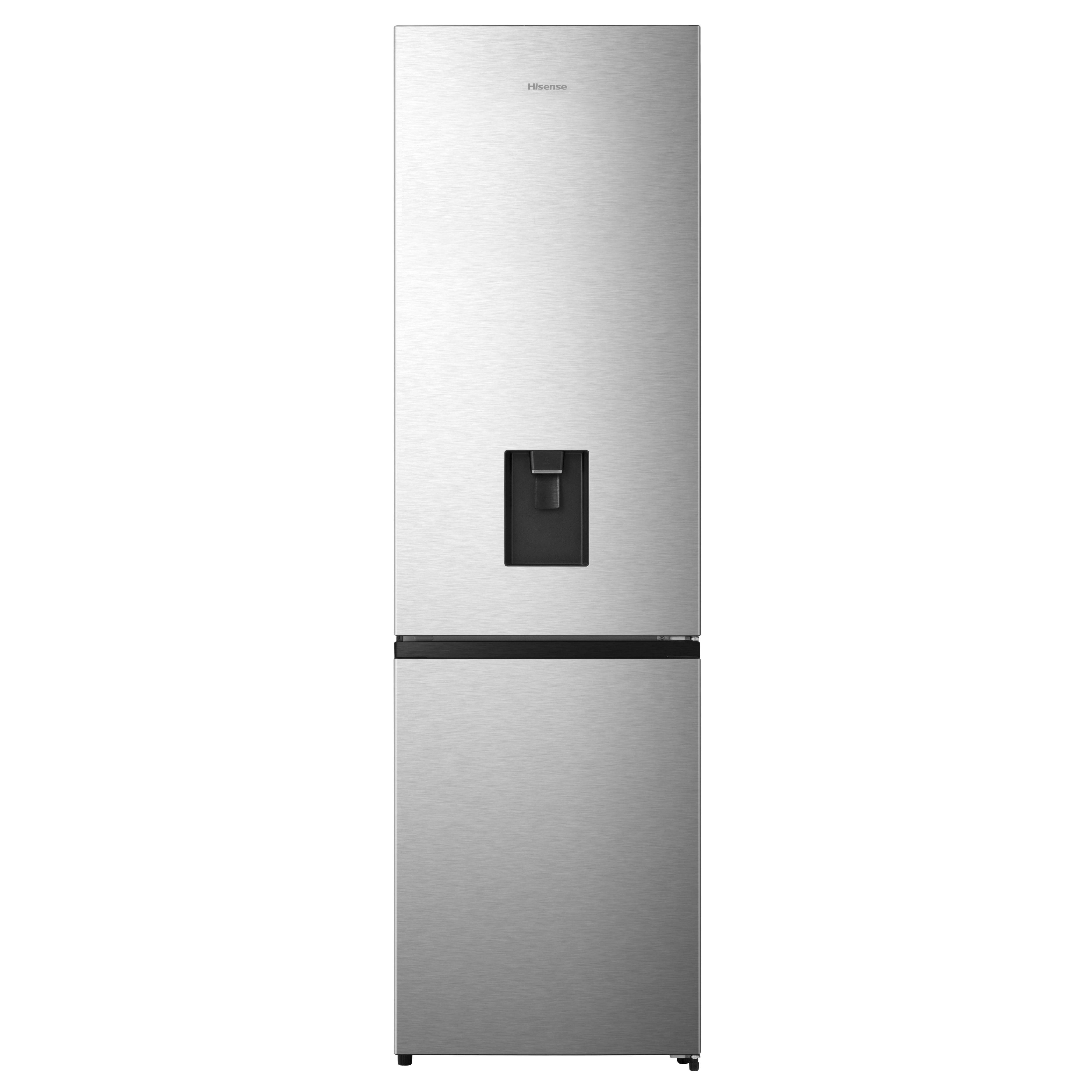 Hisense RB435N4WCE_SS 60:40 Classic Freestanding Frost free Fridge freezer - Stainless steel effect