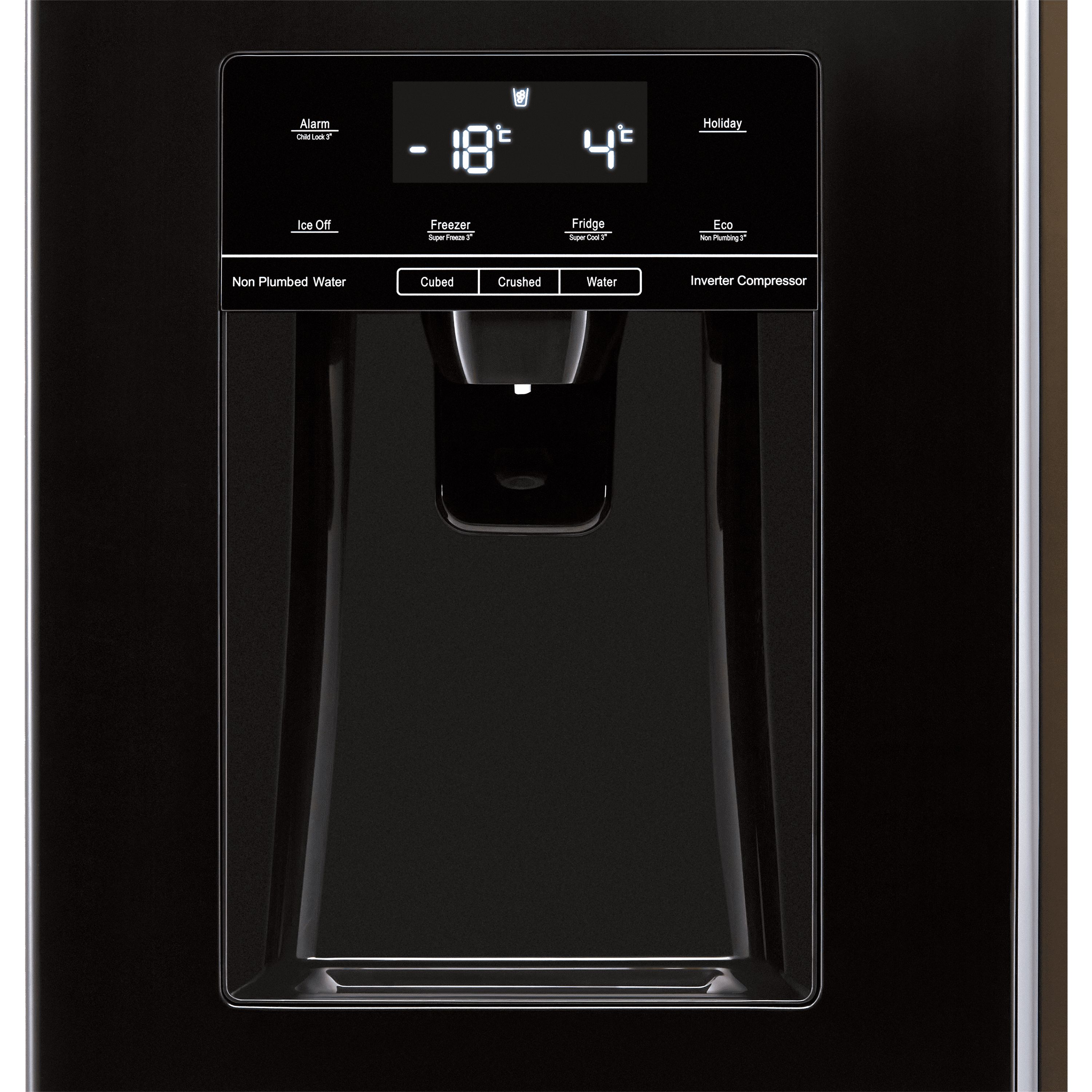 Hisense RS694N4BBF American style Freestanding Frost free Fridge freezer - Black