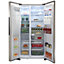 Hisense RS694N4TZF American style Freestanding Frost free Fridge freezer - Stainless steel effect