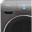 Hisense WDQR1014EVAJMT 10kg/6kg Freestanding Condenser Washer dryer - Titanium grey