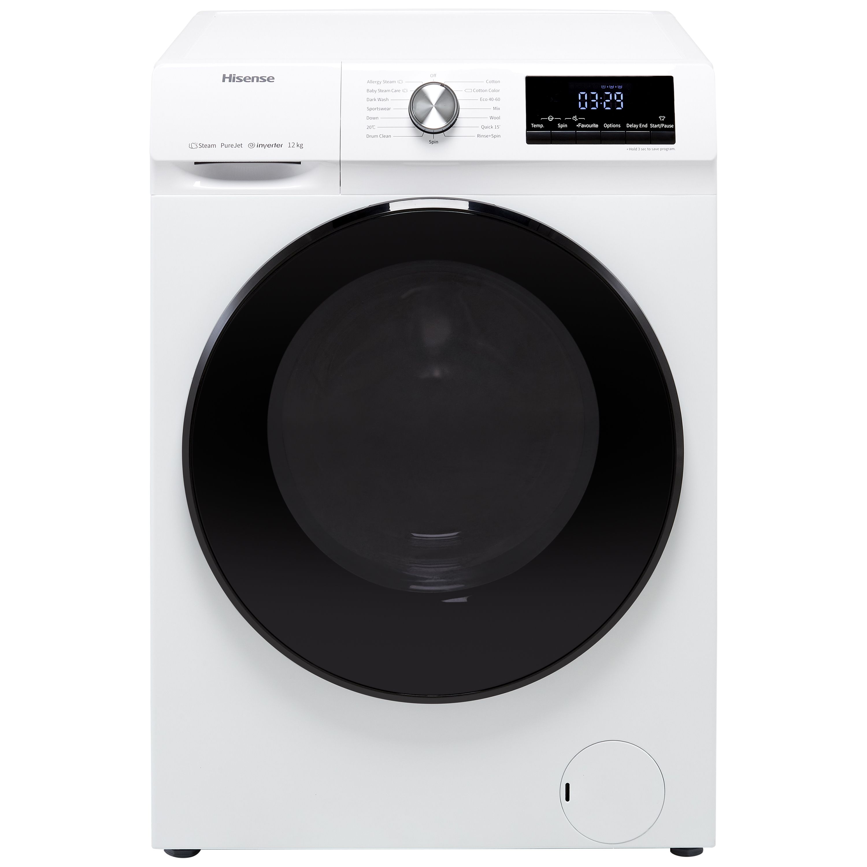 Hisense WFQA1214EVJM_WH 12kg Freestanding 1400rpm Washing machine - White
