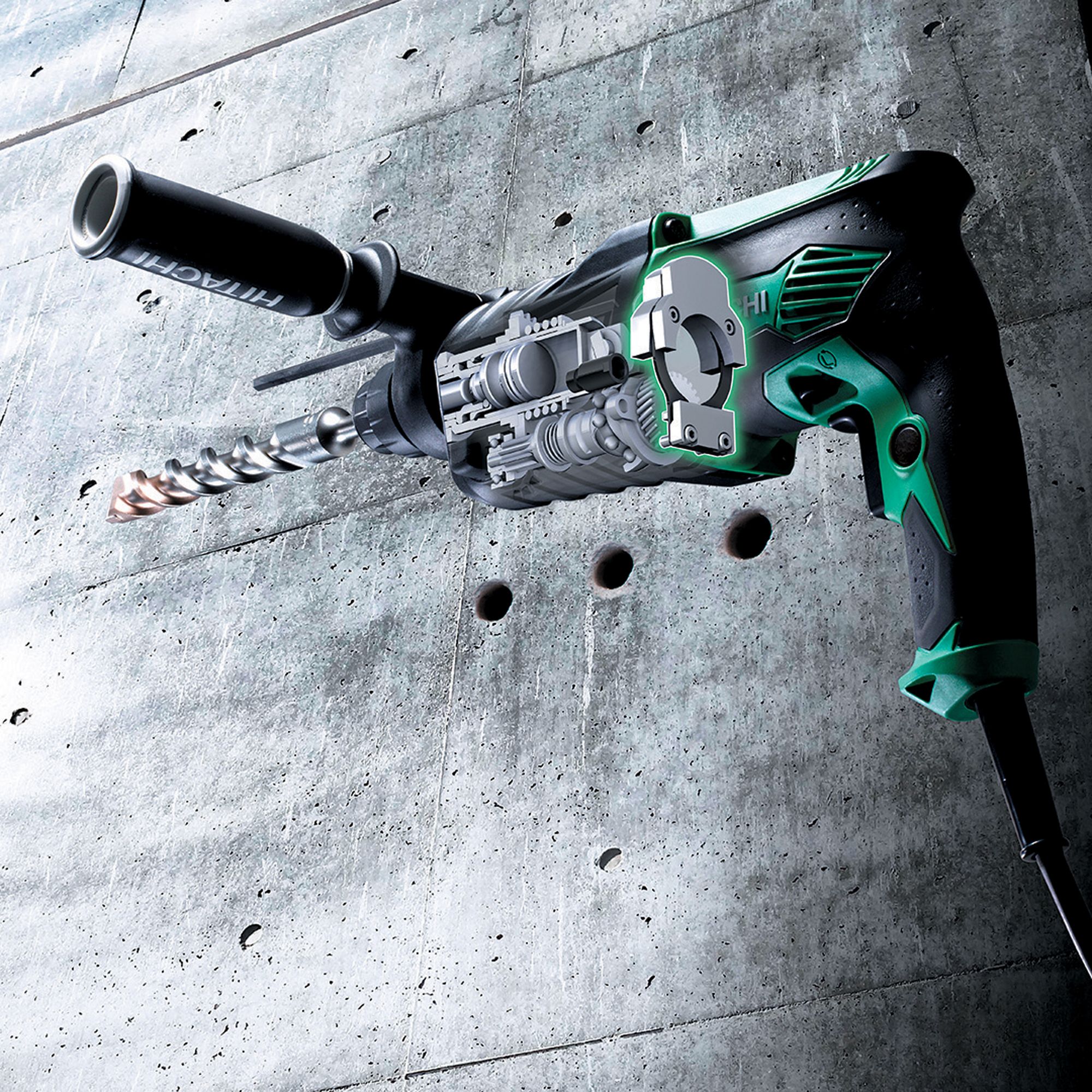 Hitachi 110V 850W Corded SDS+ drill DH28PX/J2