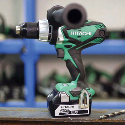 Hitachi 18V Li-ion Brushed Cordless Combi drill (2 x 5Ah