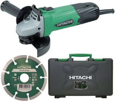 Hitachi 580W 230V 115mm Corded Angle grinder - G12SS/CD