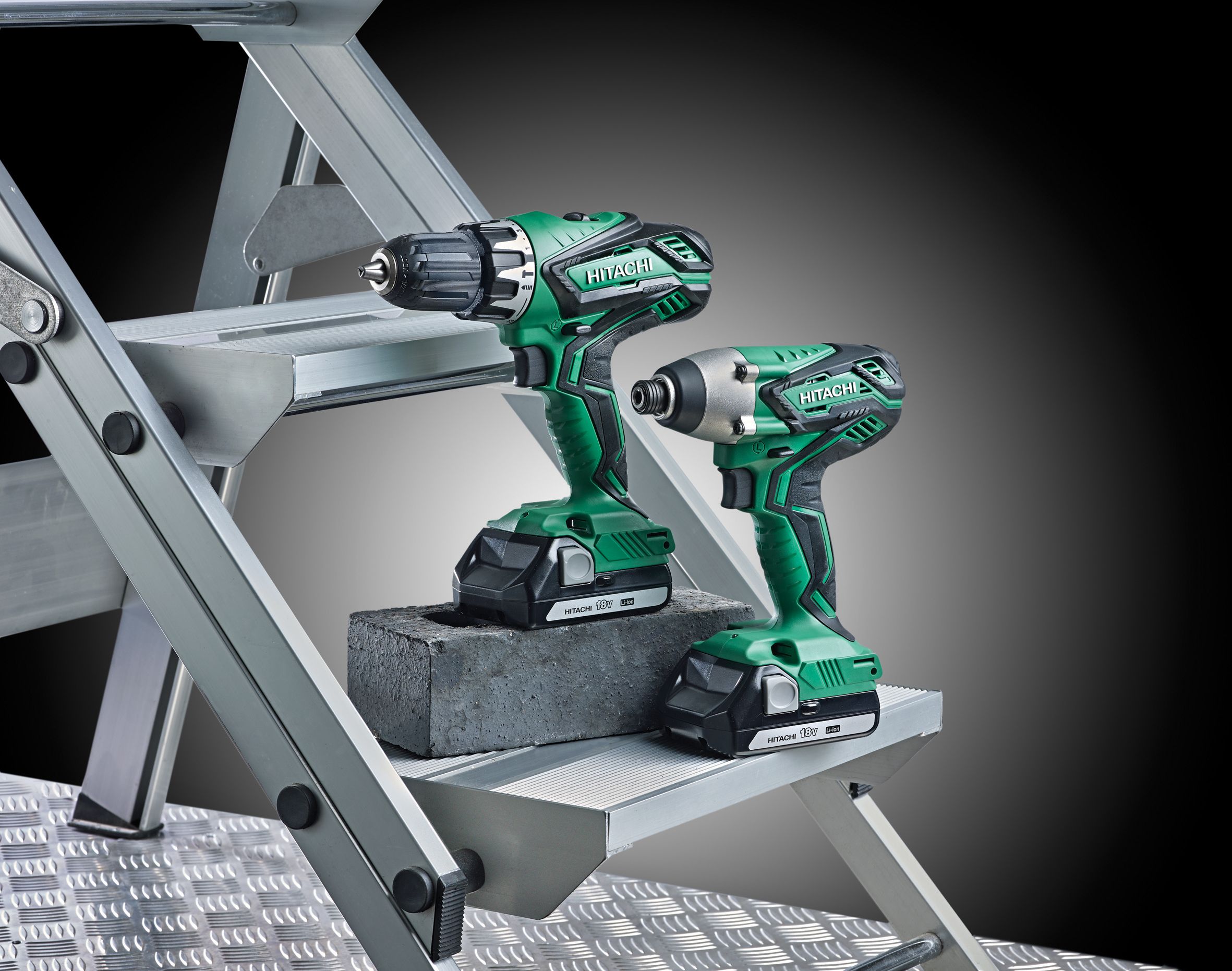 Hitachi Li-ion Cordless Combi drill & impact driver 1.5Ah)