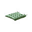 Hiva Green Plain Square Seat pad (L)45cm x (W)45cm