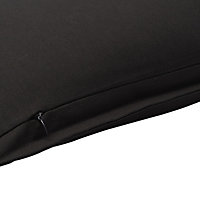 Hiva Plain Black Cushion (L)60cm x (W)60cm