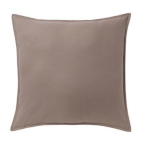 Hiva Plain Light brown Cushion (L)60cm x (W)60cm