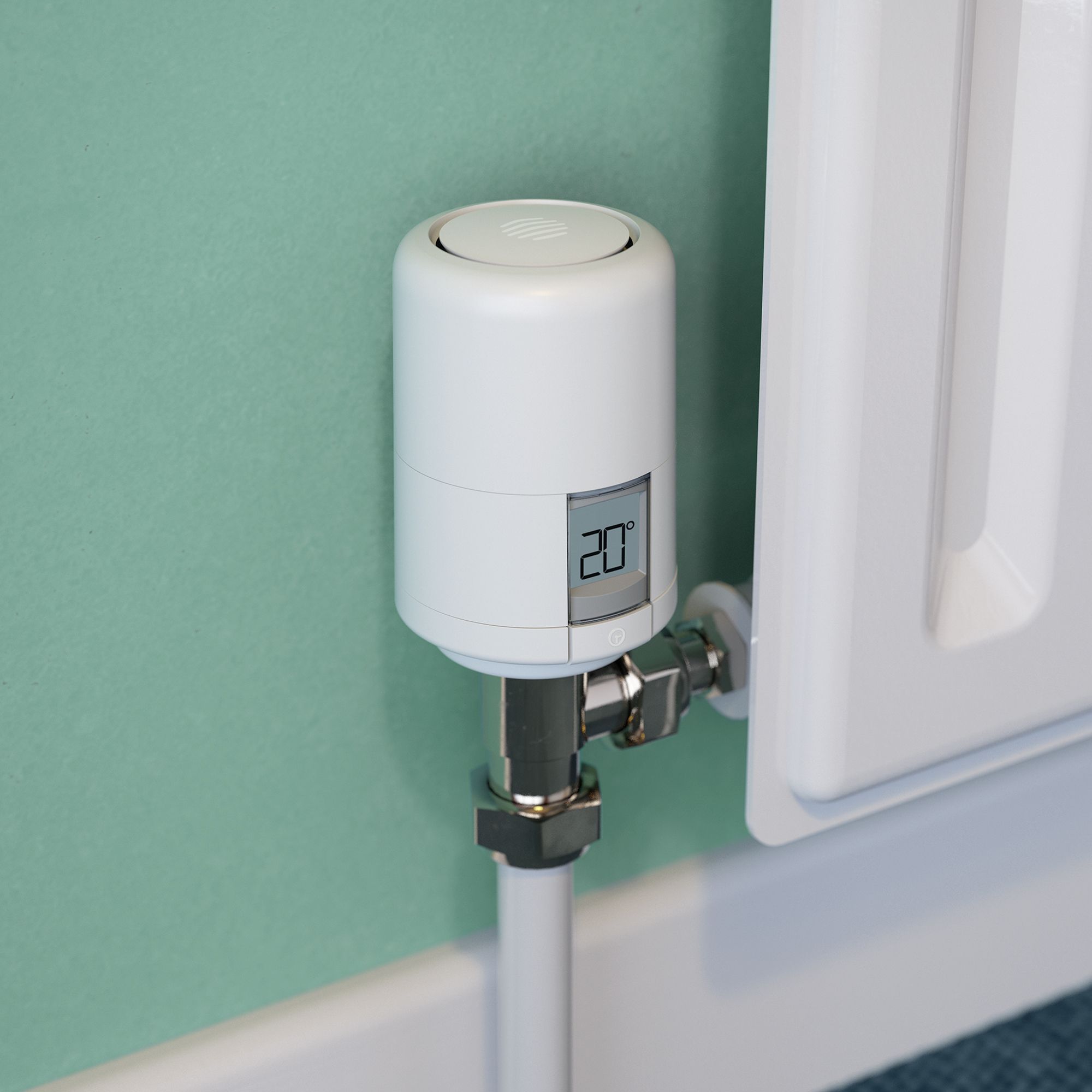 Hive UK7004240 White Smart thermostatic radiator valve head | DIY at B&Q