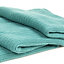 Hiver Teal Plain Knitted Throw