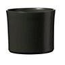 Hoa Dark grey Ceramic Straight edge Plant pot (Dia)41cm