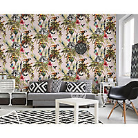 Holden Décor Statement Masoala Multicolour Lemur Smooth Wallpaper