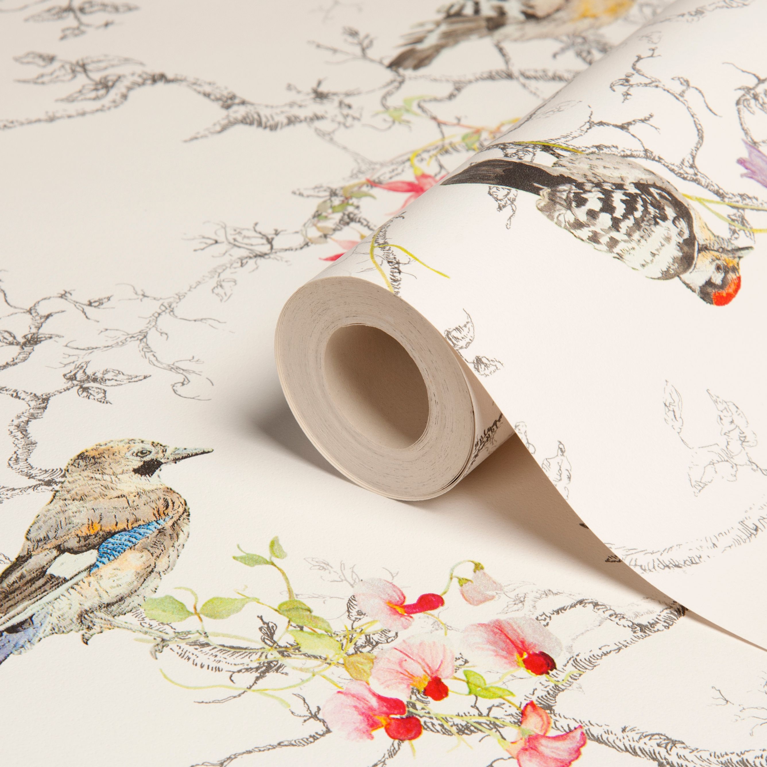 Holden Décor Statement Ornithology Multicolour Birds Metallic effect