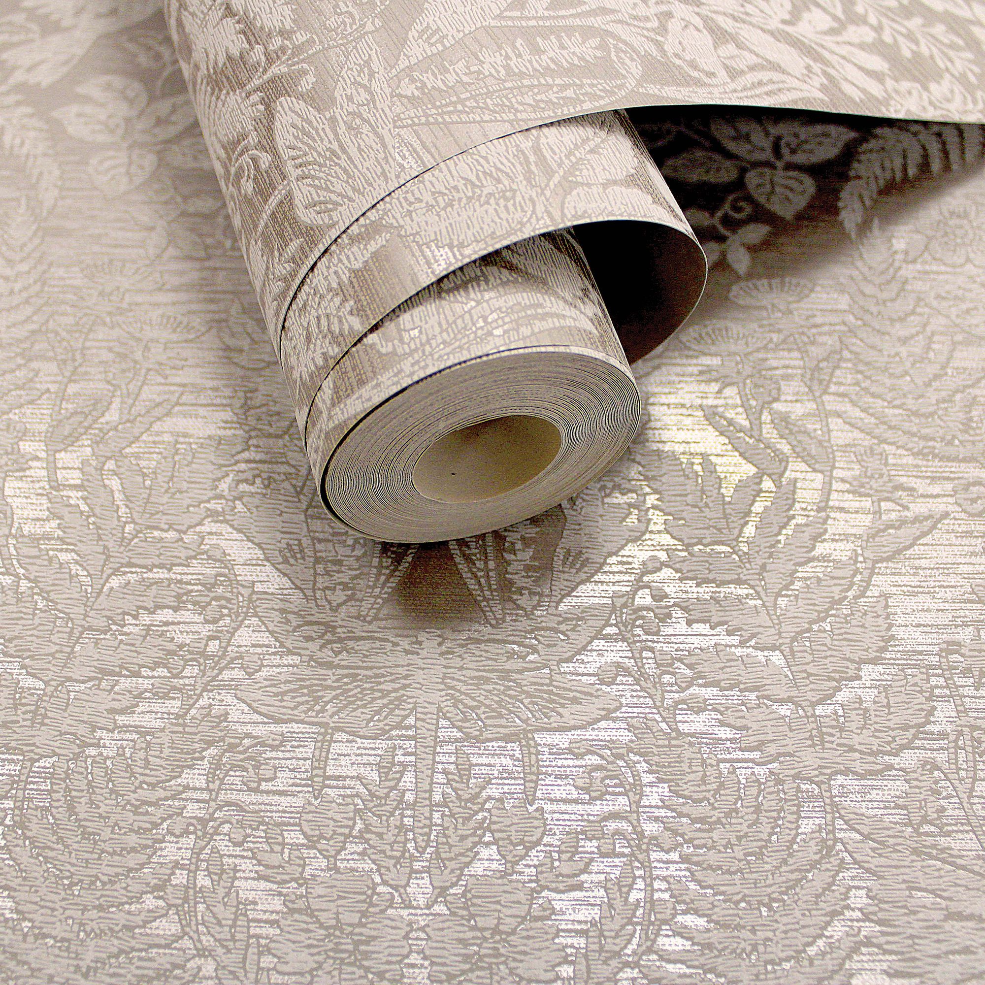 Holden Décor Beige Woodland Blown Wallpaper DIY at B&Q