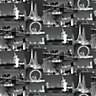 Holden Décor Black & white City scene Smooth Wallpaper Sample