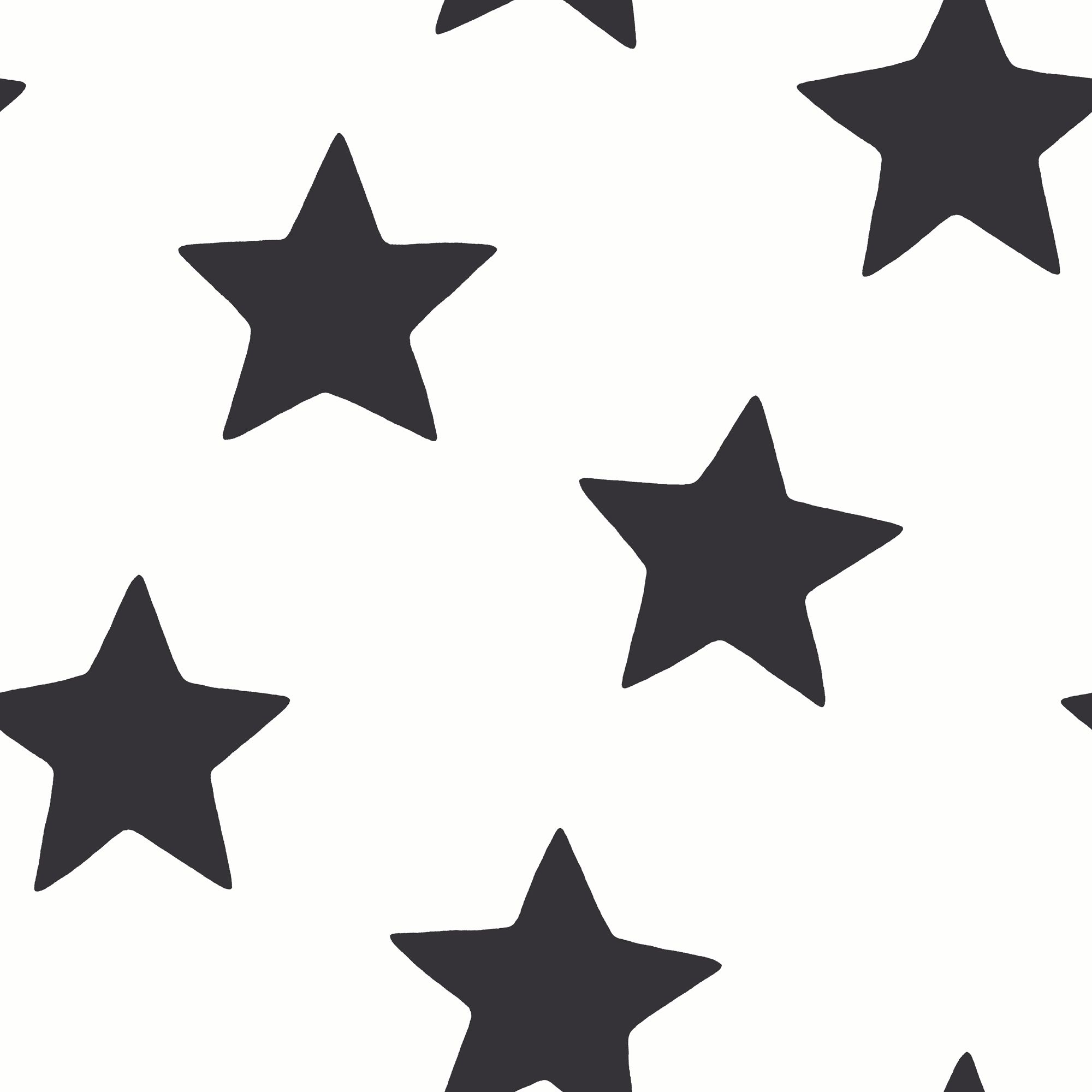 Holden Décor Black & white Star Smooth Wallpaper