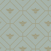Holden Décor Blue Bee Smooth Wallpaper