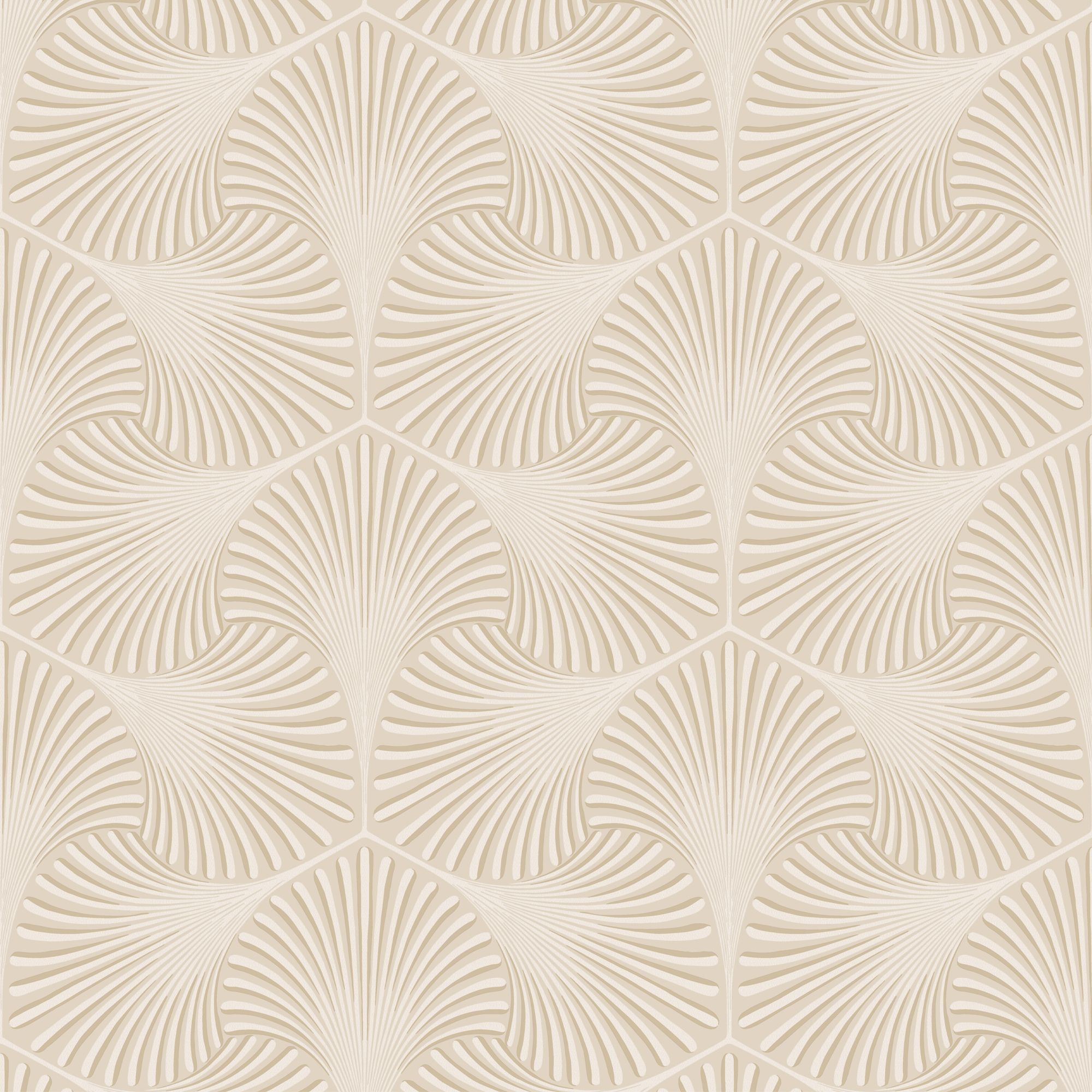 Holden Décor Cream Metallic effect Geometric Textured Wallpaper