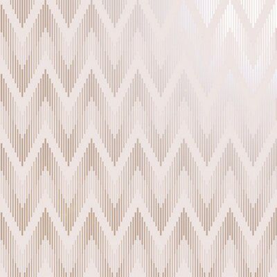 Holden Décor Etta Blush Metallic effect Chevron Smooth Wallpaper