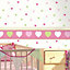 Holden Décor Green & pink Hearts Smooth Wallpaper