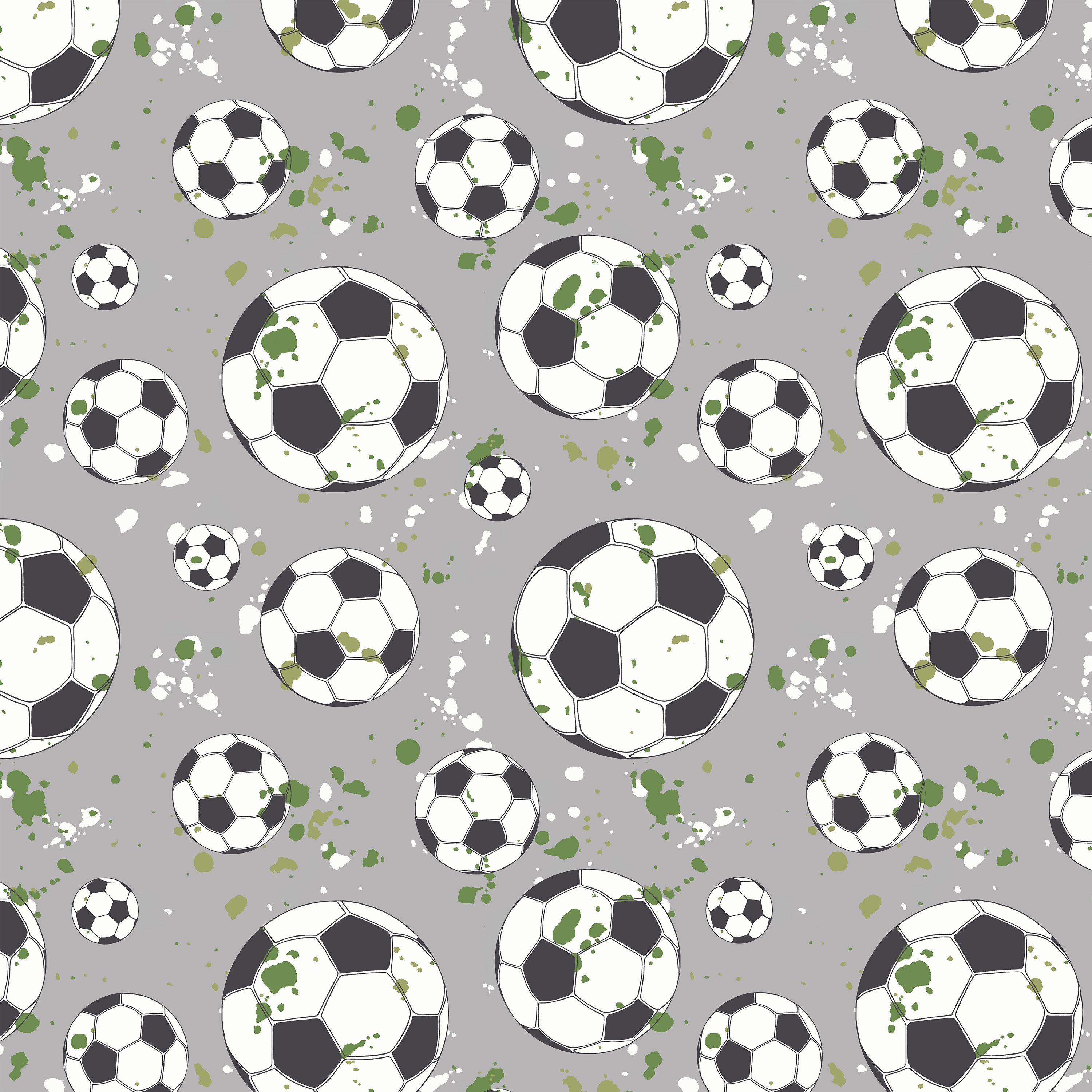 Holden Décor Grey Football Smooth Wallpaper