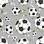 Holden Décor Grey Football Smooth Wallpaper