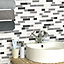 Holden Décor Grey & white Metallic effect Tile Blown Wallpaper Sample