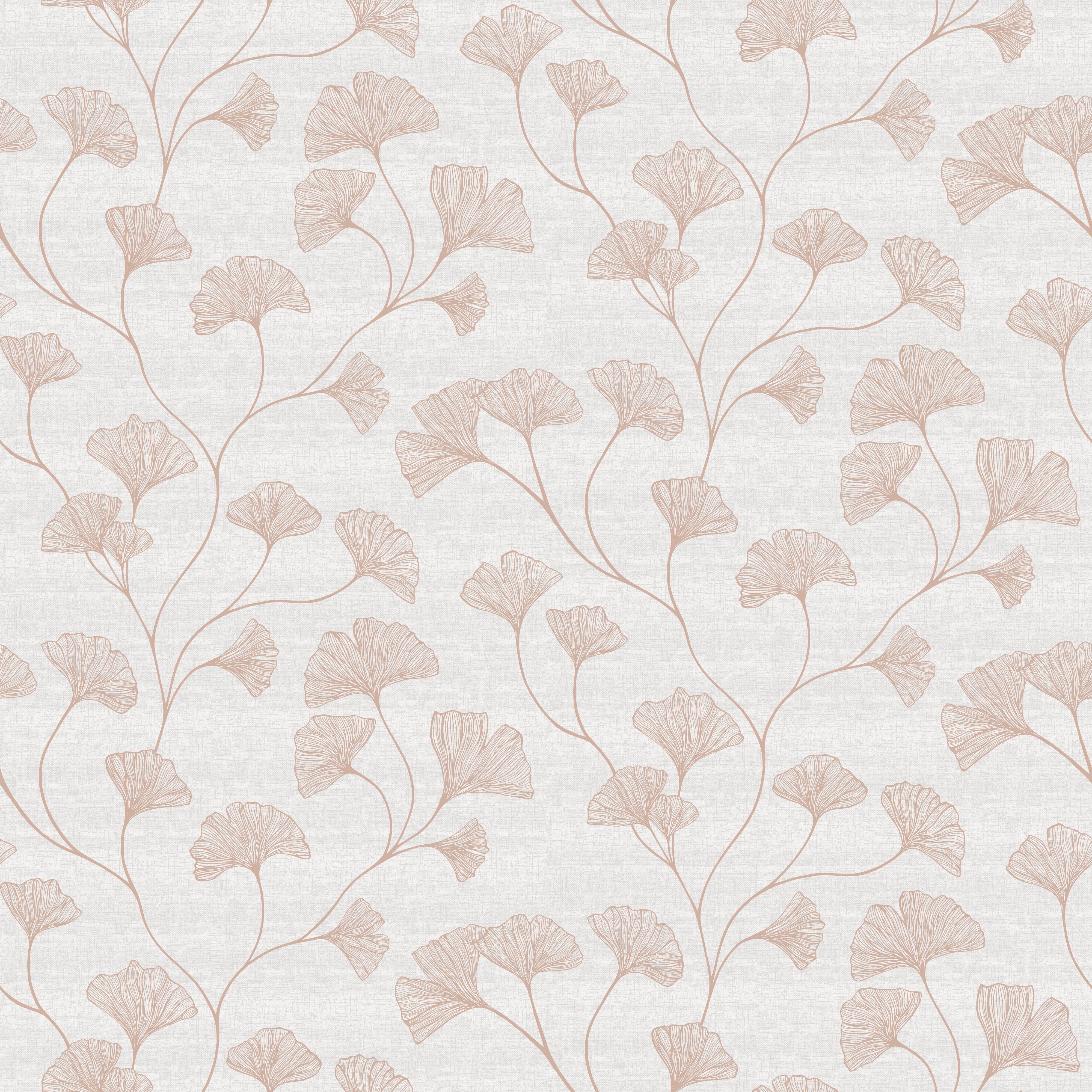 Holden Décor Haruna Floral Metallic effect Smooth Wallpaper