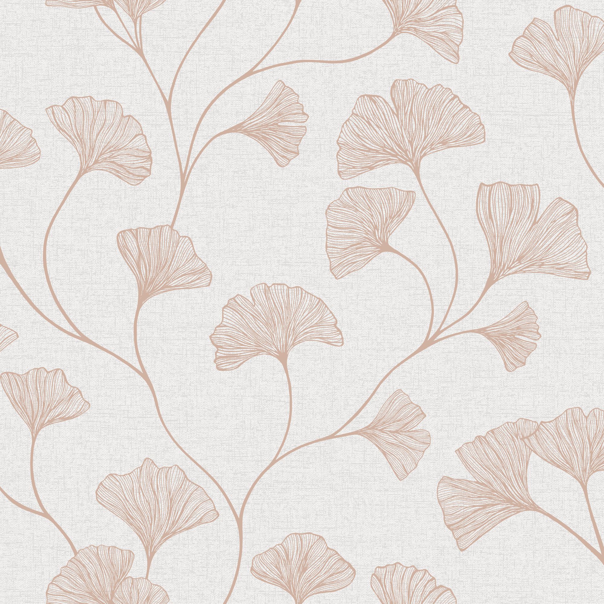 Holden Décor Haruna Floral Metallic effect Smooth Wallpaper