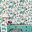Holden Décor K2 Multicolour Quirky Smooth Wallpaper