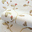 Holden Décor Opus Lia Red Metallic effect Floral trail Embossed Wallpaper
