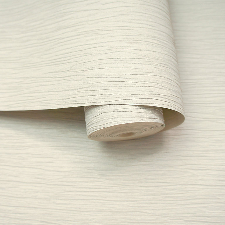 Holden Décor Opus Loretta Neutral Fabric effect Textured Wallpaper | DIY at  B&Q