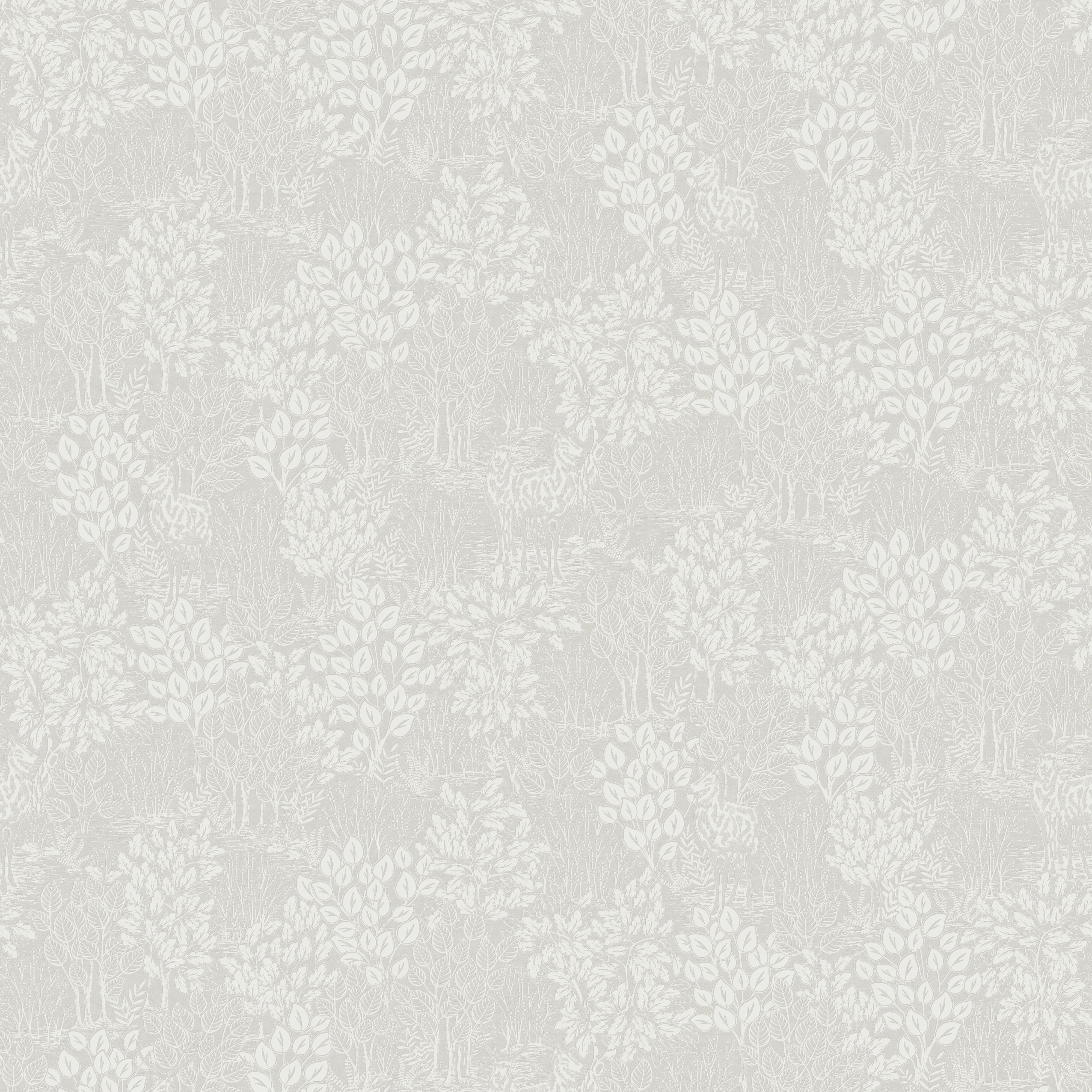 Holden Décor Opus Majella Taupe Etched woodland Embossed Wallpaper Sample