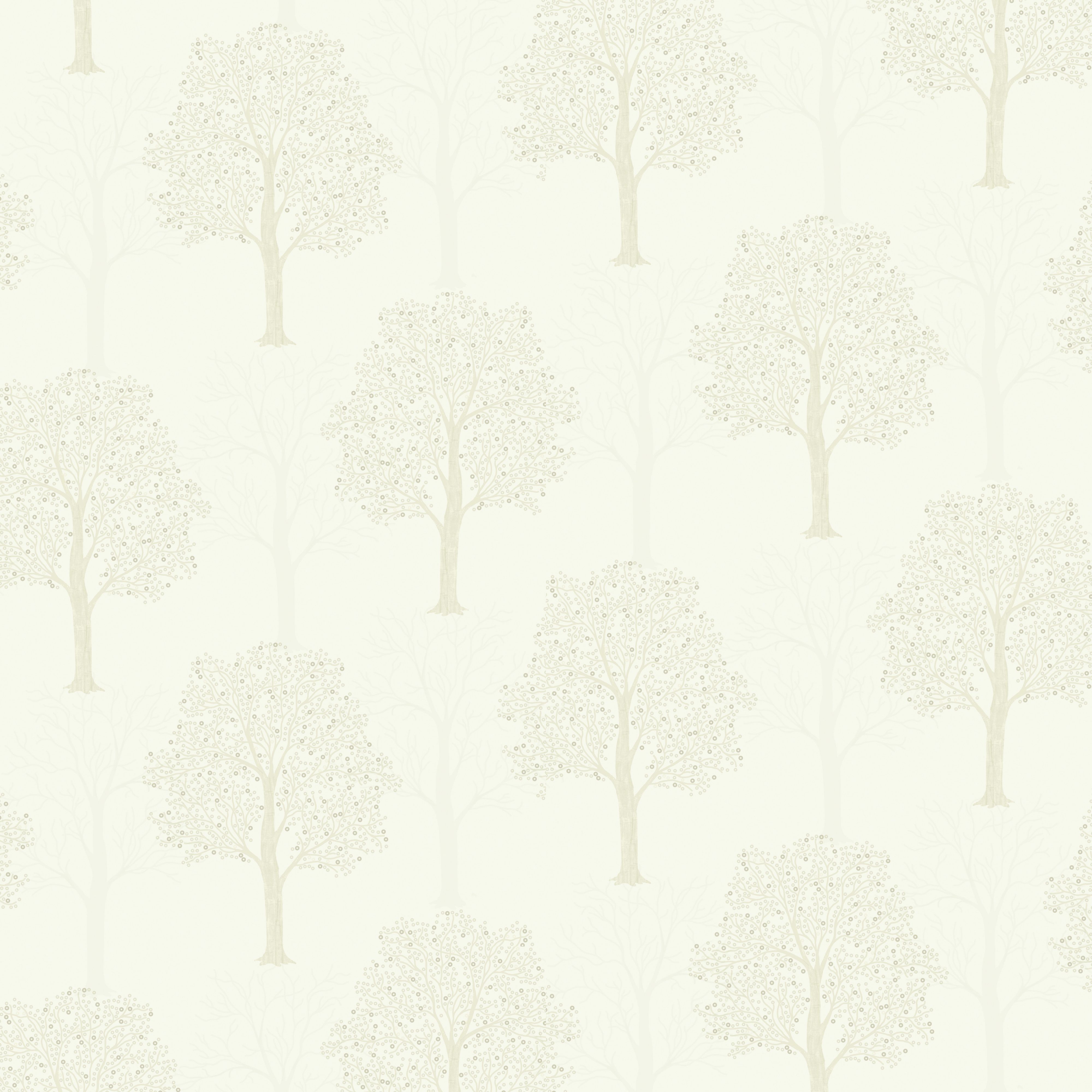 Holden Décor Opus Ornella Cream Metallic effect Tree Embossed Wallpaper Sample