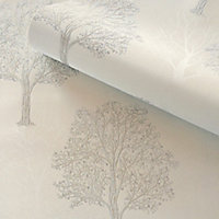 Holden Décor Opus Ornella Dove Tree Embossed Wallpaper