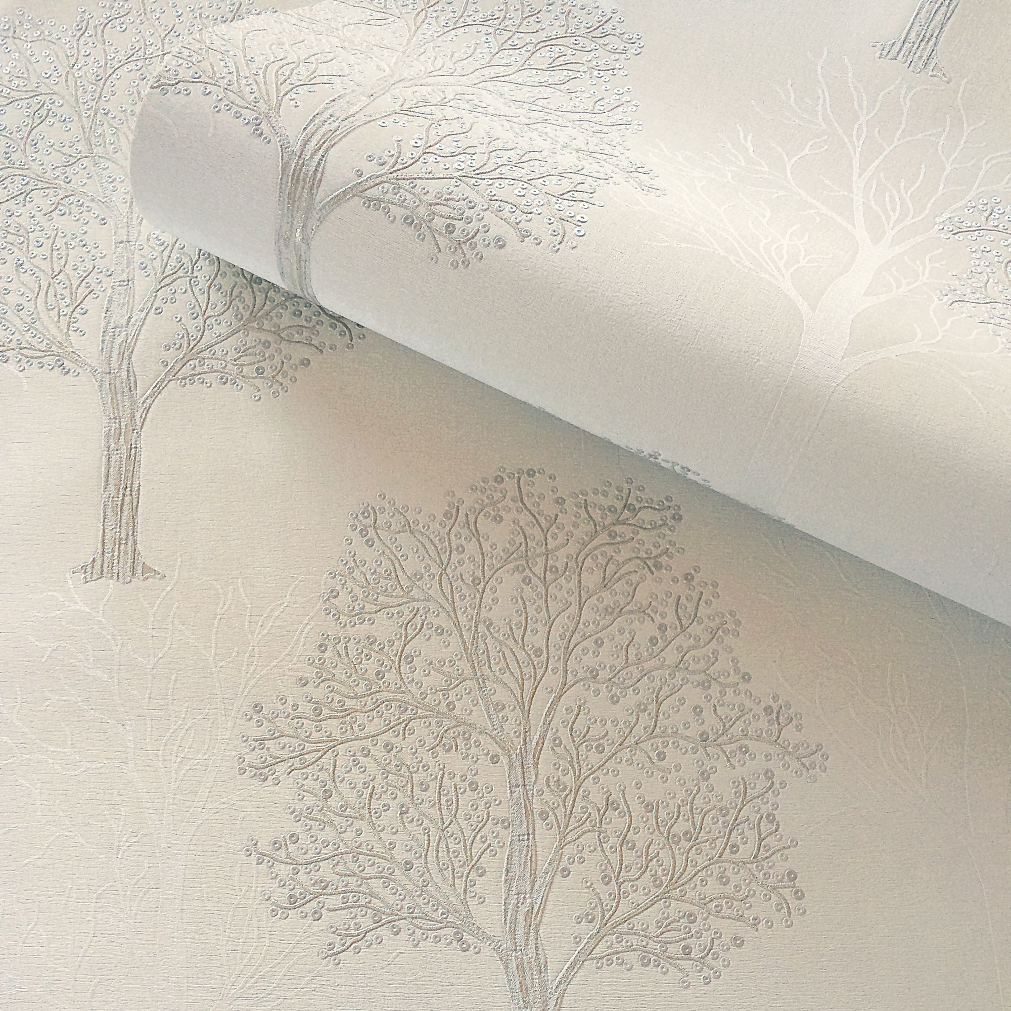 Holden D�écor Opus Ornella Dove Tree Embossed Wallpaper