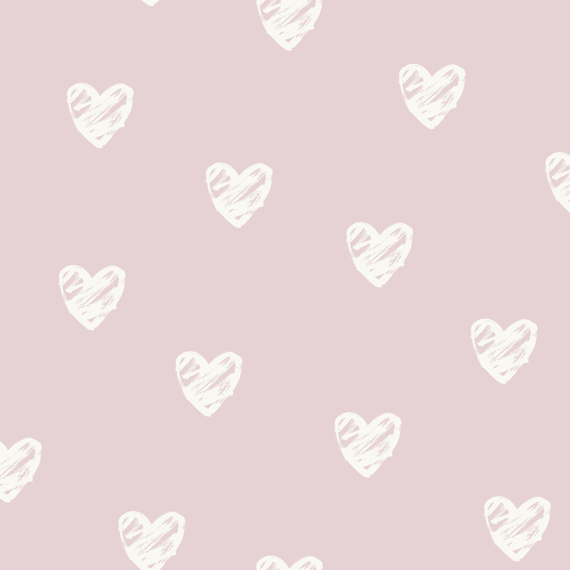 Holden Décor Pink Heart Smooth Wallpaper