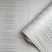 Holden Décor Riley Grey Striped Metallic effect Smooth Wallpaper
