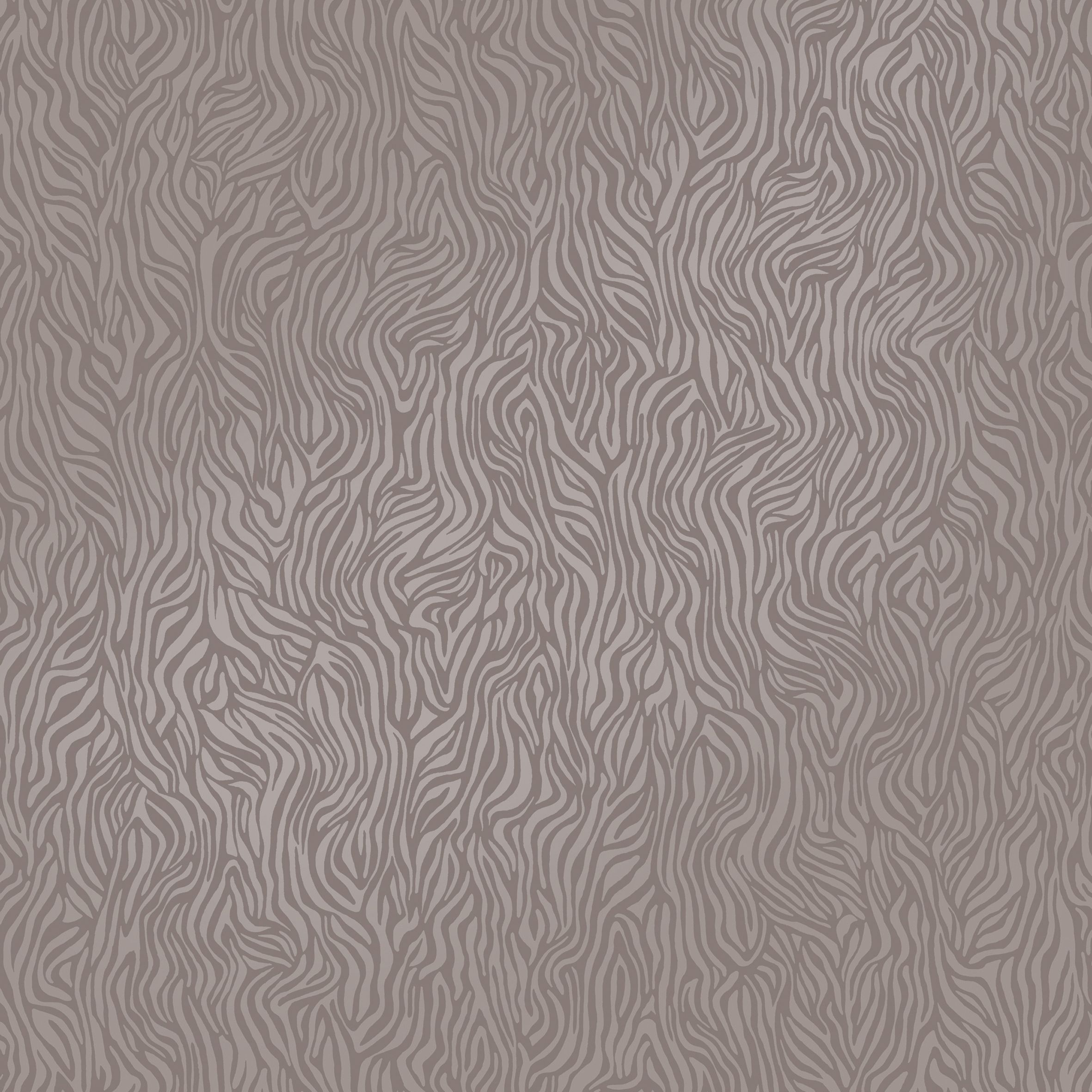 Holden Décor Statement Gilver & taupe Glitter effect Zebra print Textured Wallpaper