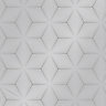 Holden Décor Statement Grey Metallic effect Geometric Smooth Wallpaper Sample