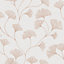 Holden Décor Statement Haruna Beige Floral Metallic effect Smooth Wallpaper
