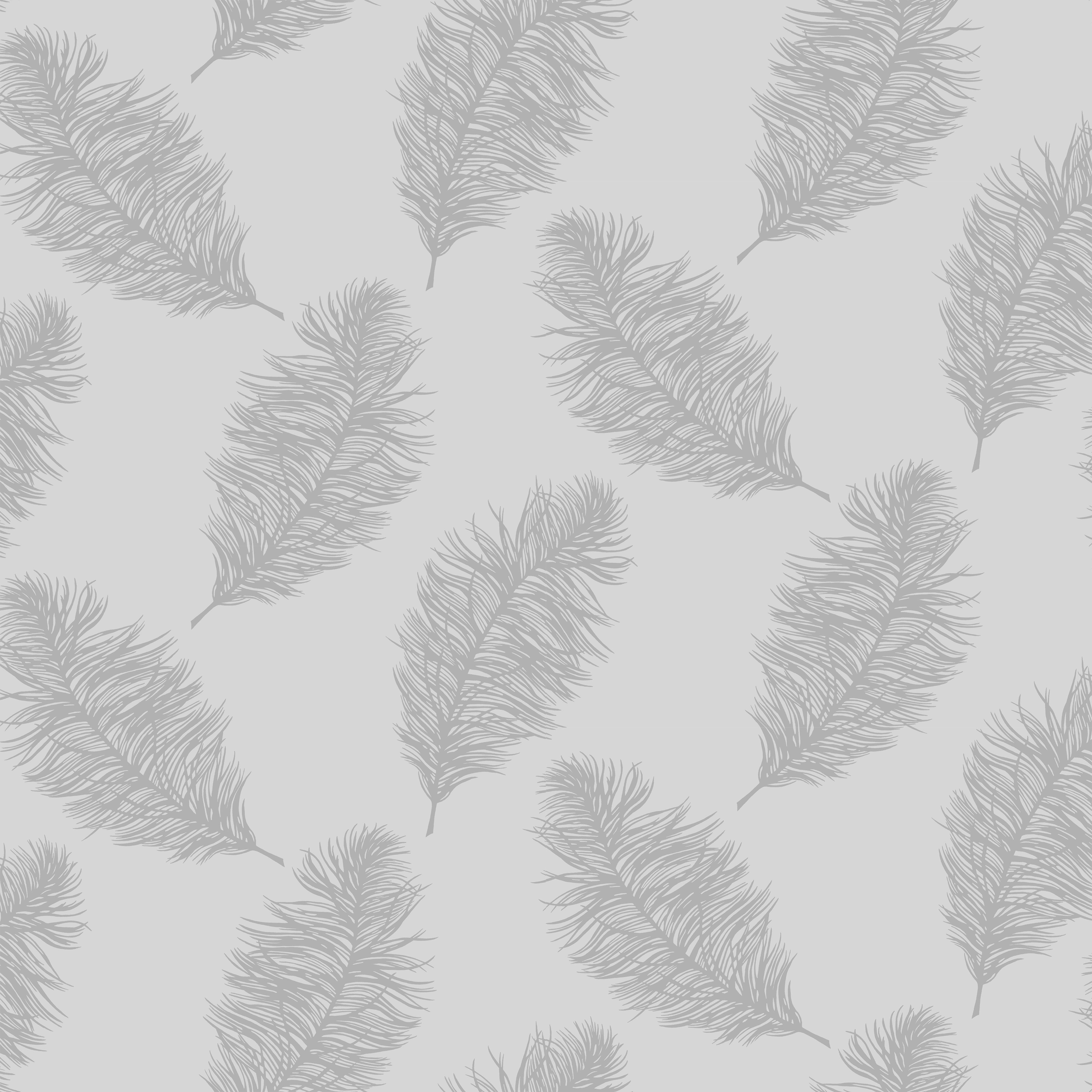 Holden Décor Statement Light grey Metallic effect Feather Smooth