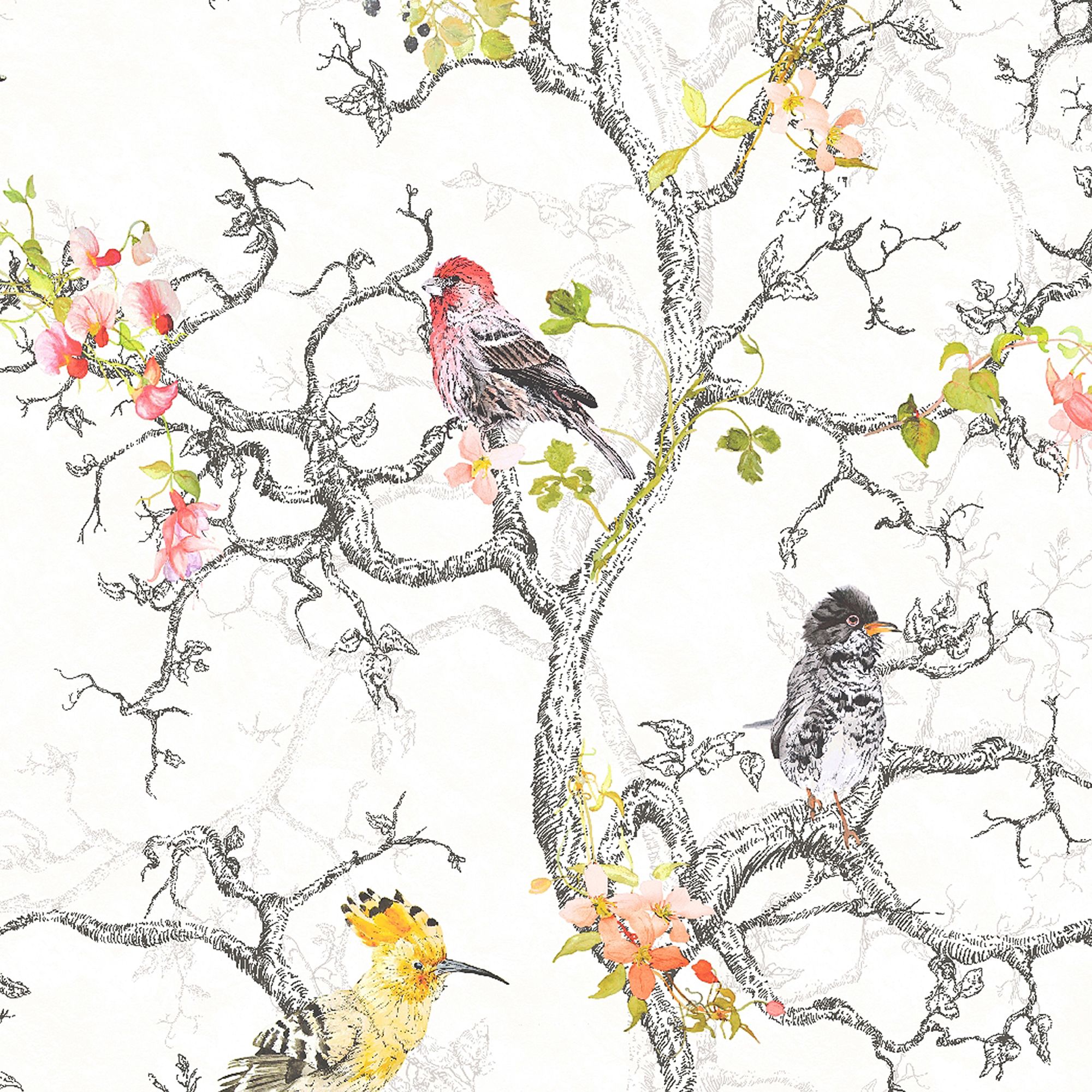 Holden Décor Statement Ornithology Multicolour Metallic effect Birds ...